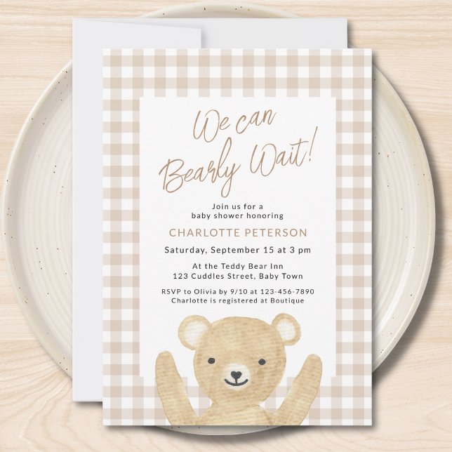 Invitación No Podemos Esperar Bebé Shower  (Subido por el creador)