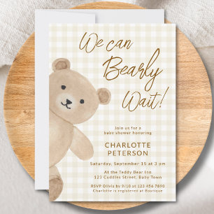 Invitación No Podemos Esperar Cute Baby Shower