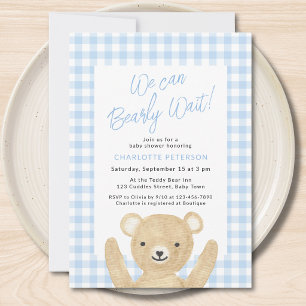 Invitación No Podemos Esperar Más Chicos Shower De Bebé
