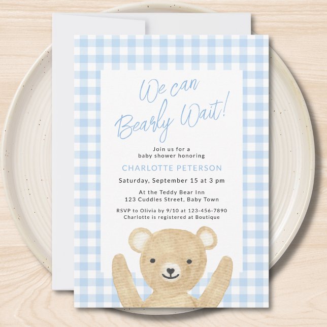 Invitación No Podemos Esperar Más Chicos Shower De Bebé  (Subido por el creador)