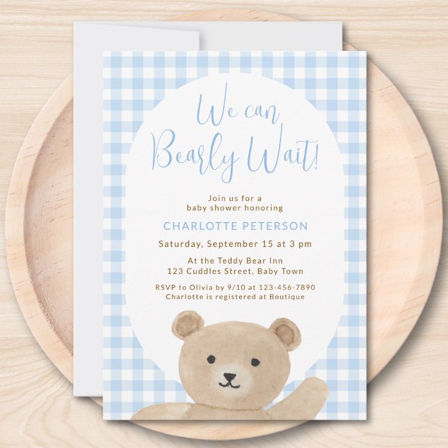 Invitación No Podemos Esperar Más la Fiesta del Bebe Niño  (Subido por el creador)