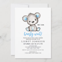 No Podemos Esperar Más Oso De Peluche Azul Fiesta 