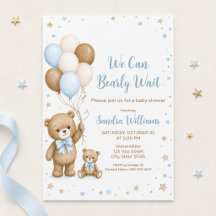 No Podemos Esperar Oso de Peluche Globo Fiesta de