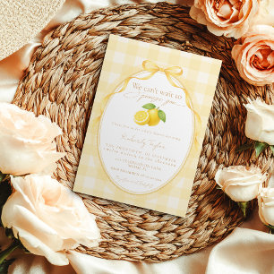 Invitación No podemos esperar para abrazarte Baby Shower Neut