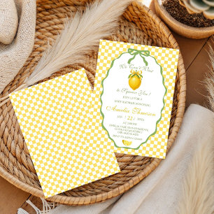Invitación No podemos esperar para abrazarte Citrus Lemon Bab