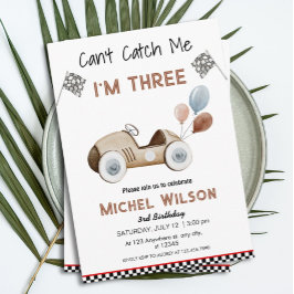 Invitación No puedo atraparme Soy el niño del cumpleaños de t