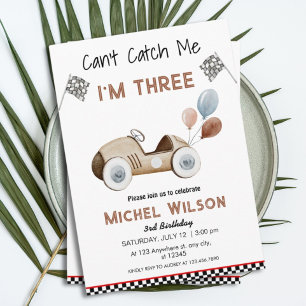 Invitación No puedo atraparme Soy el niño del cumpleaños de t