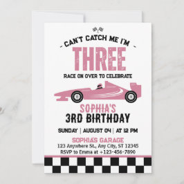 Invitación No puedo atraparme. Soy el tercer cumpleaños del c