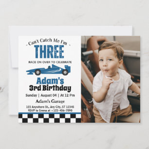 Invitación No Puedo Atraparme Soy Un Niño De 3 Años Cumpleaño
