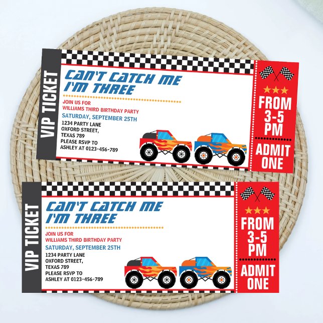 Invitación No puedo atraparme Tengo tres cumpleaños (Subido por el creador)