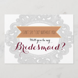 Invitación No puedo decir "Lo hago" sin ti   Noviaria