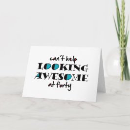 Invitación No puedo evitar mirar a los 40