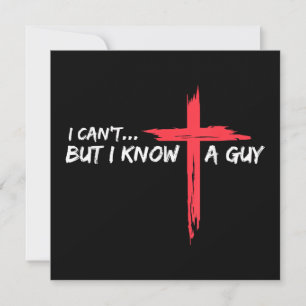 Invitación No puedo, pero conozco a un tipo Jesús que cruza F