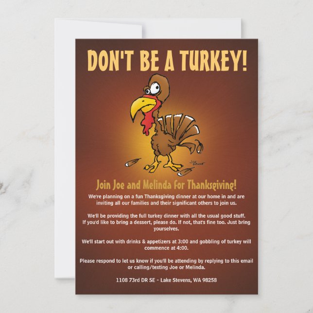 Invitación no realmente (Anverso)