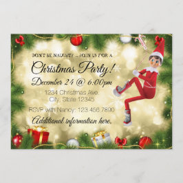 Invitación No seas Fiesta de Navidades traviesos
