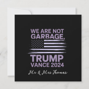 Invitación No somos basura: Trump Vance 2024 se siente orgull