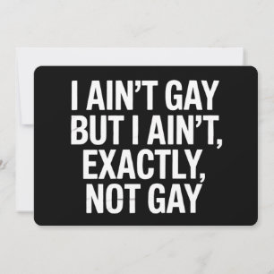 Invitación No soy gay pero no soy exactamente gay LGBTQ