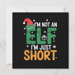 Invitación No Soy Un Elf, Sólo Navidades Graciosos Y Cortos X