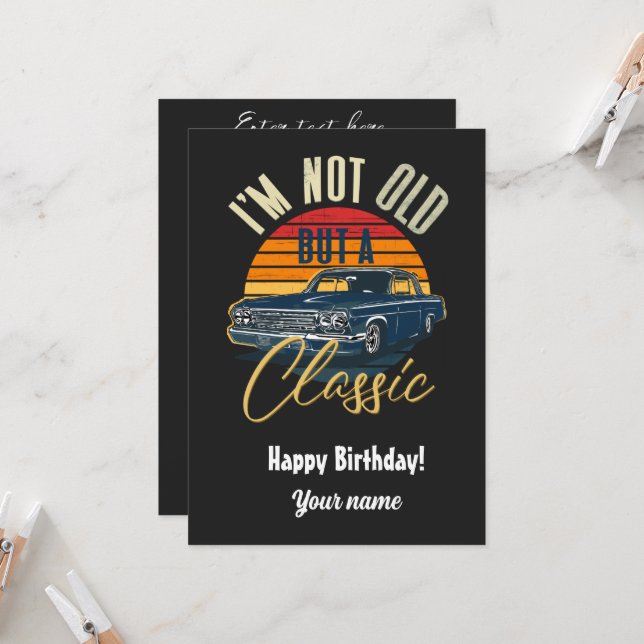 Invitación No soy viejo sino un clásico (Anverso/Reverso In Situ)