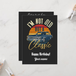 Invitación No soy viejo sino una clásico 