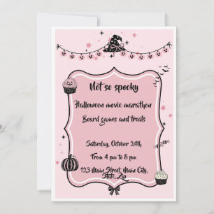 Invitación No Tan Espeluznante Pinkoween