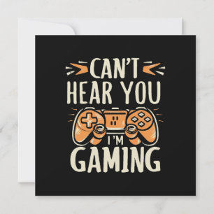 Invitación No te escucho estoy jugando