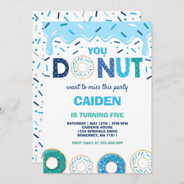 Invitación No Te Invites A Perder Esto El Cumpleaños (Anverso / Reverso)