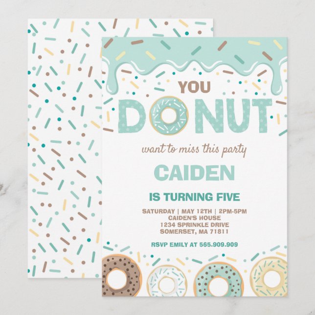 Invitación No Te Invites A Perder Esto El Cumpleaños (Anverso / Reverso)
