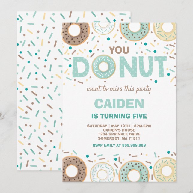 Invitación No Te Invites A Perder Esto El Cumpleaños (Anverso / Reverso)