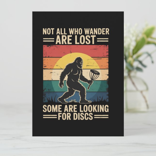 Invitación No Todos Los Que Vagan Están Perdidos Disco Divert (Anverso de pie)