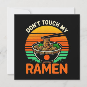 Invitación No Toques Amante De Ramen