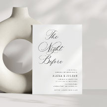 noche antes de la cena de ensayo de caligrafía neg