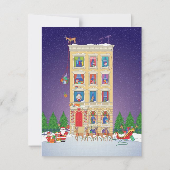Invitación Noche antes de los Navidades (Anverso)