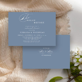 Invitación Noche azul turbulenta moderna antes de la cena del