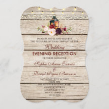 Noche Boda de los Antlers Florales de Borgoña Mars