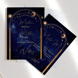 Invitación Noche Celestial Sky Elegant Wedding