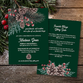 Invitación Noche de boda Cosas Favoritas de Pino Nórdico