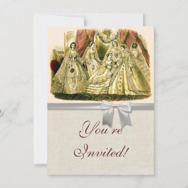 Invitación Noche de Boda de Antigüedades (Anverso)