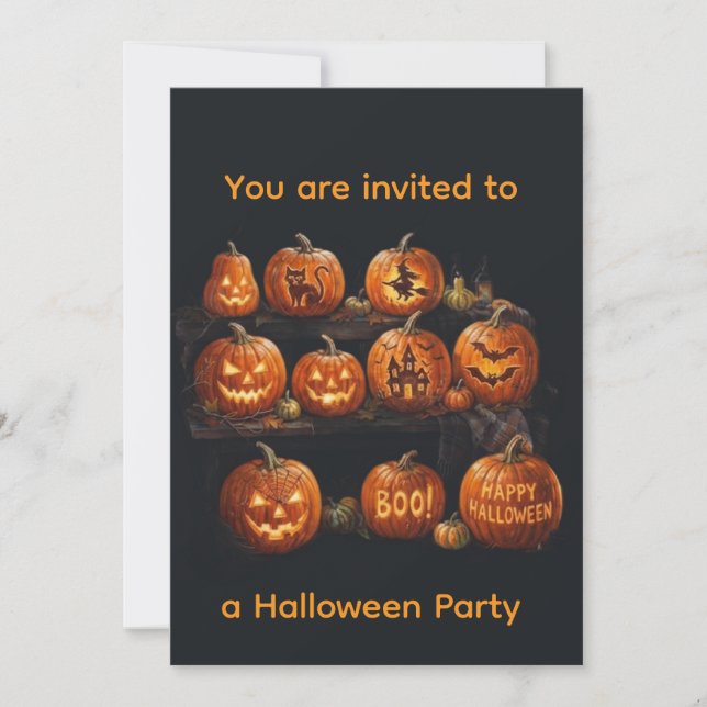 Invitación Noche de Brujas  (Anverso)