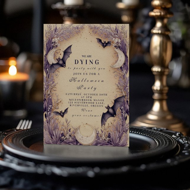 Invitación Noche de Brujas bajo la Luna (Subido por el creador)
