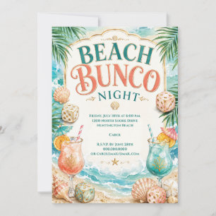 Invitación Noche de Bunco en la Playa