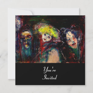 Invitación NOCHE DE CARNAVAL EN Máscara de Mascarada venecian