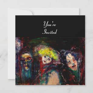 Invitación NOCHE DE CARNAVAL EN Máscara de Mascarada venecian