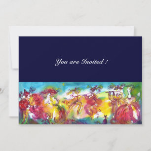 Invitación NOCHE DE CARNAVAL, Masqureade del Mardi Gras, Danz