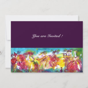 Invitación NOCHE DE CARNAVAL, Masqureade del Mardi Gras, Danz