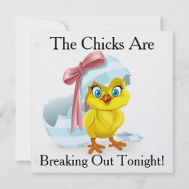 Invitación Noche de chicas con humor / Despedida de soltera  