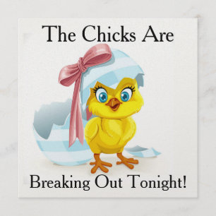 Invitación Noche de chicas con humor / Despedida de soltera  