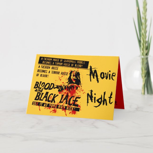 Invitación Noche de cine (Anverso)