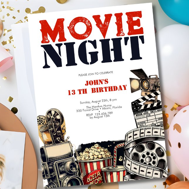 Invitación Noche de cine (Subido por el creador)