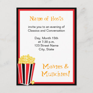 Invitación Noche de cine